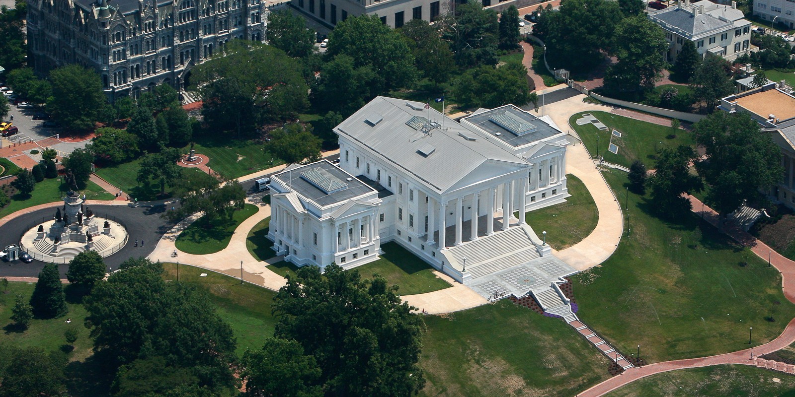 Aerial of Richmond Capitol