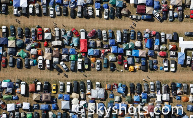 Artistic Camper Parking Lot
